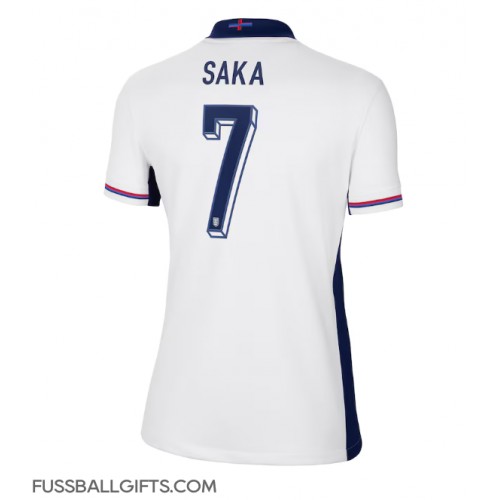 England Bukayo Saka #7 Fußballbekleidung Heimtrikot Damen EM 2024 Kurzarm